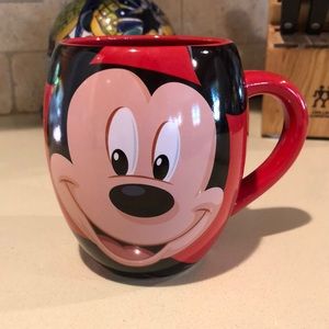 Disney Parks Mickey Mouse “Oh Boy” Red Coffee Tea Mug Cup 5 inches